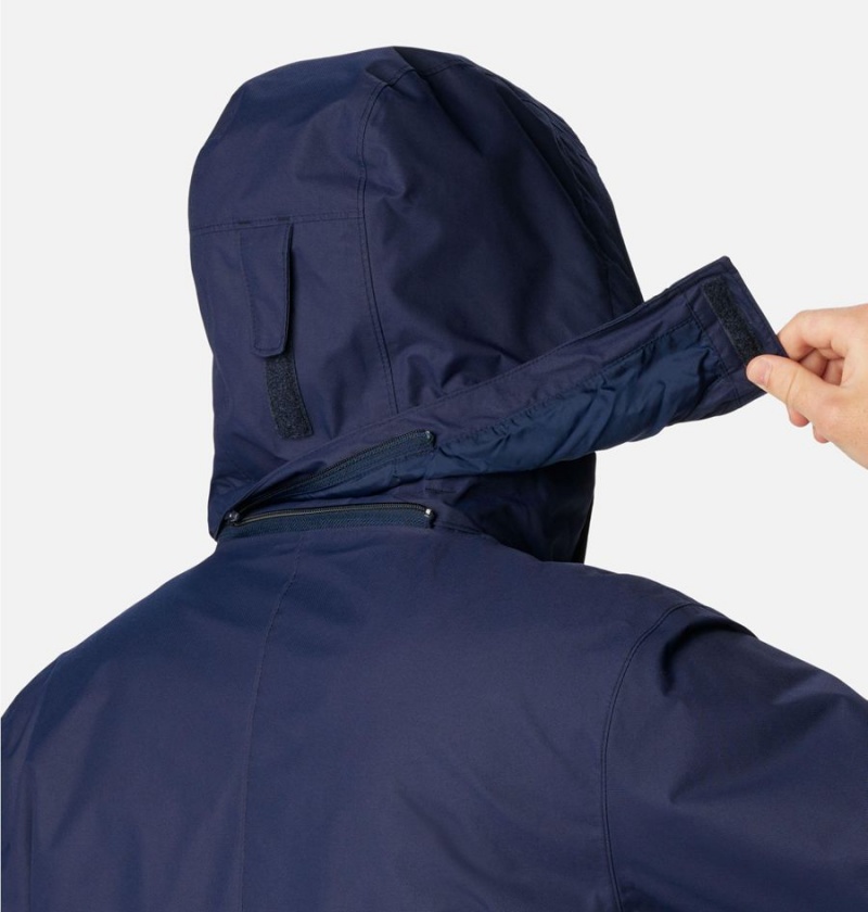 Columbia Bugaboo II Fleece Interchange Men's Ski Jacket Blue | CBIPNQ-052