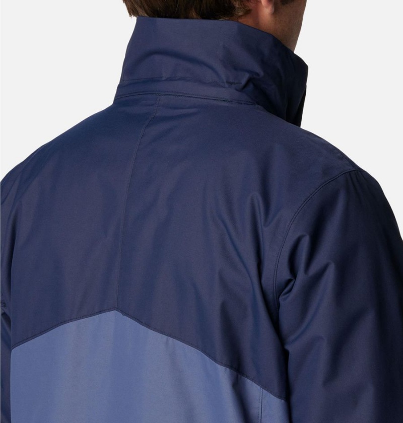 Columbia Bugaboo II Fleece Interchange Men's Ski Jacket Blue | CBIPNQ-052