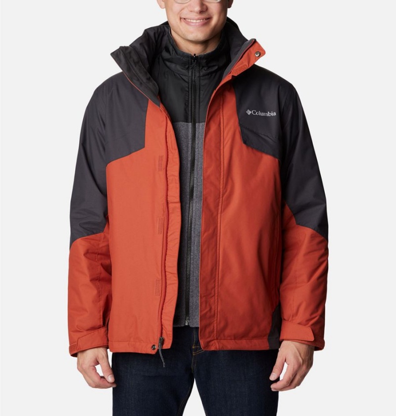 Columbia Bugaboo II Fleece Interchange Men's Ski Jacket Red | DXHLKN-862