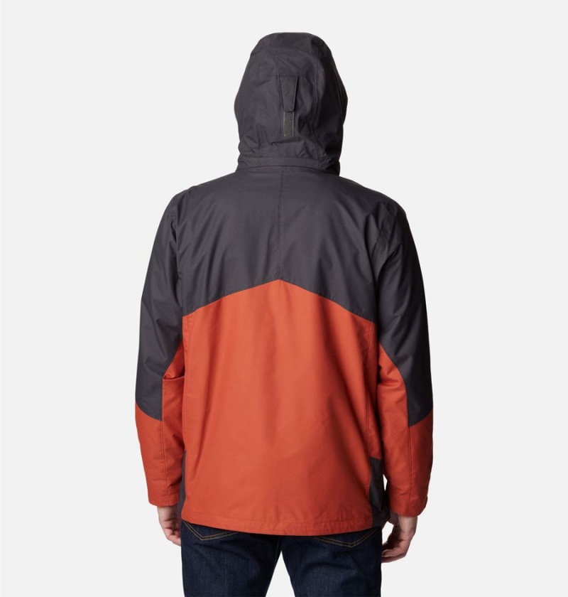 Columbia Bugaboo II Fleece Interchange Men's Ski Jacket Red | DXHLKN-862