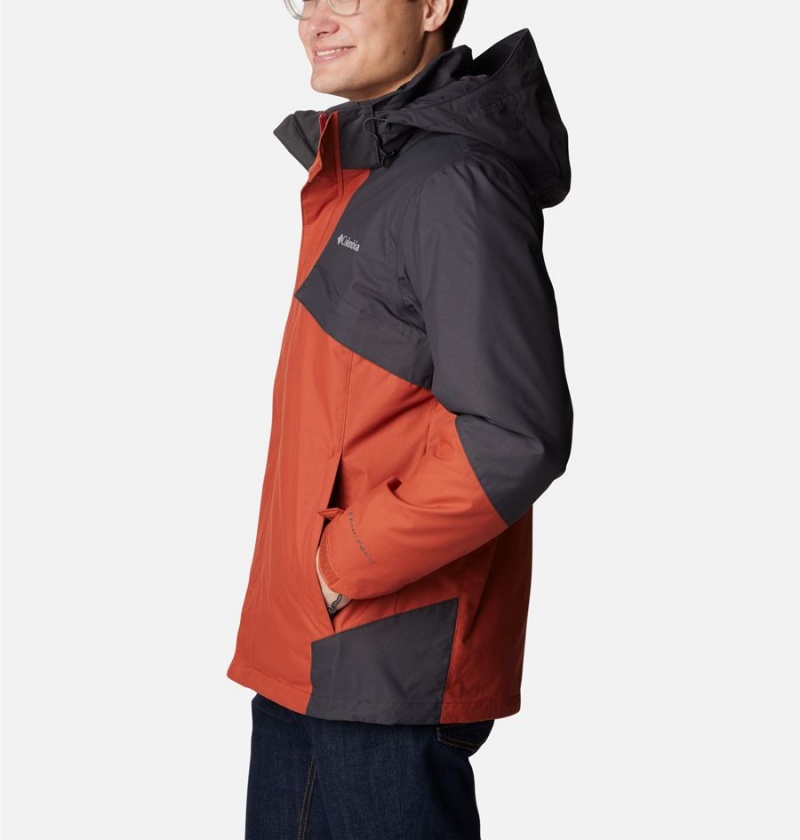 Columbia Bugaboo II Fleece Interchange Men's Ski Jacket Red | DXHLKN-862