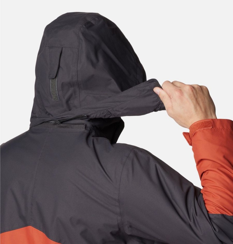 Columbia Bugaboo II Fleece Interchange Men's Ski Jacket Red | DXHLKN-862