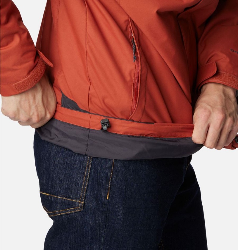 Columbia Bugaboo II Fleece Interchange Men's Ski Jacket Red | DXHLKN-862