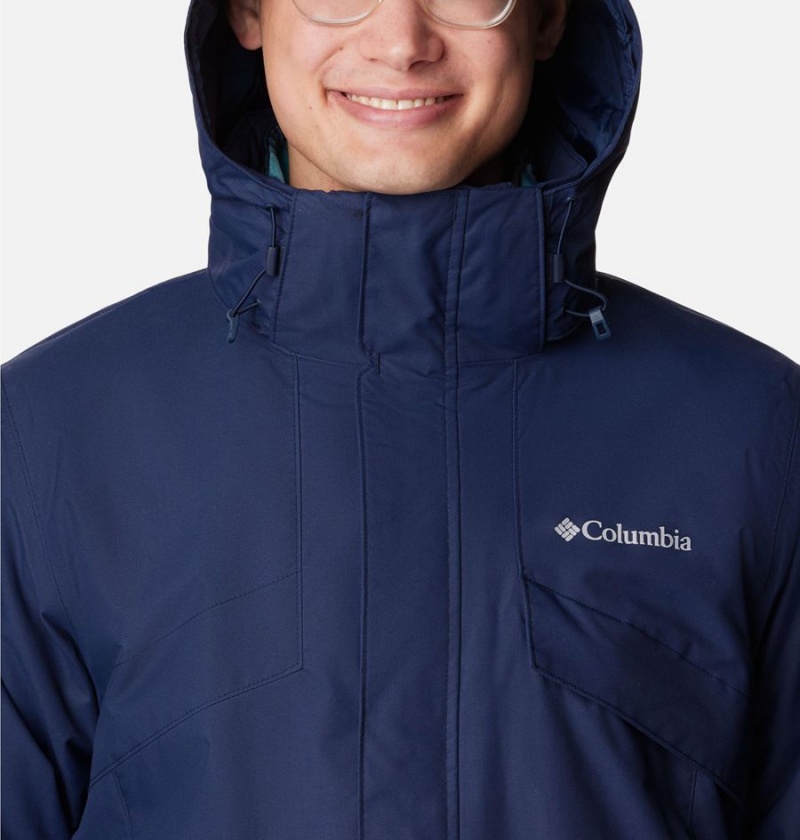 Columbia Bugaboo II Fleece Interchange Men's Ski Jacket Navy | HVYQPJ-360