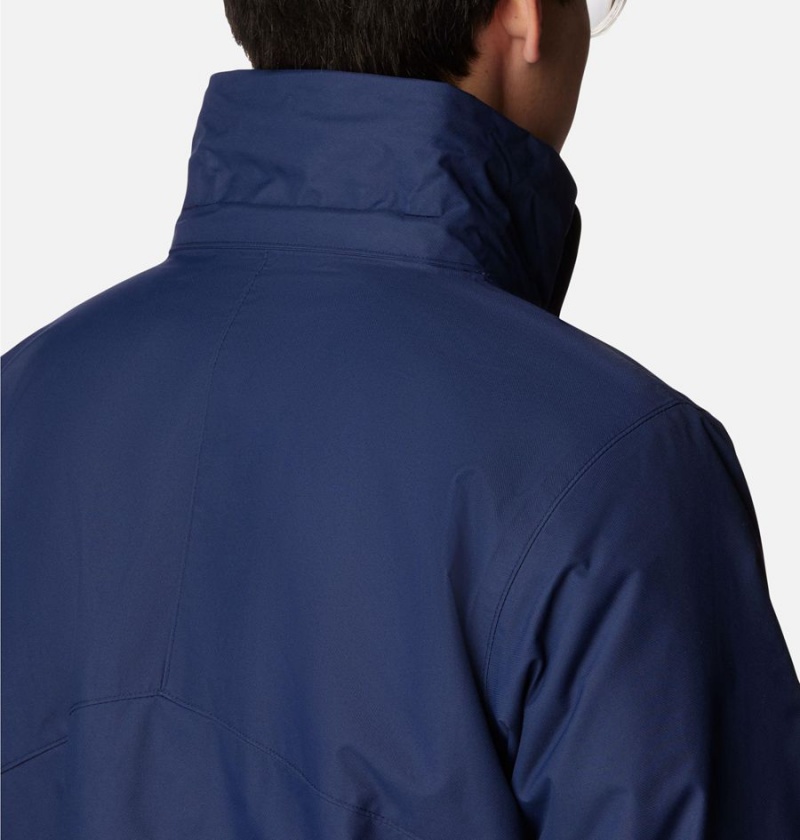 Columbia Bugaboo II Fleece Interchange Men's Ski Jacket Navy | HVYQPJ-360