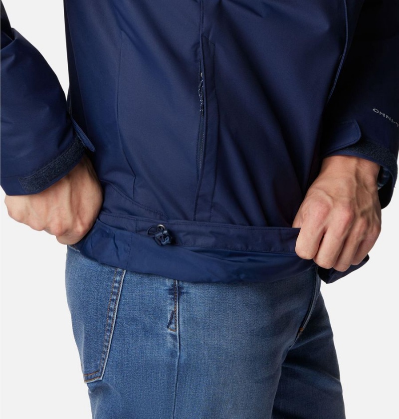 Columbia Bugaboo II Fleece Interchange Men's Ski Jacket Navy | HVYQPJ-360
