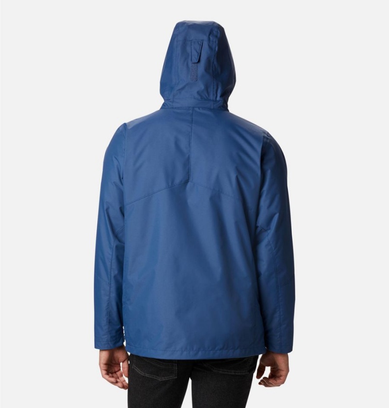 Columbia Bugaboo II Fleece Interchange Men's Ski Jacket Blue | CAFSKP-647