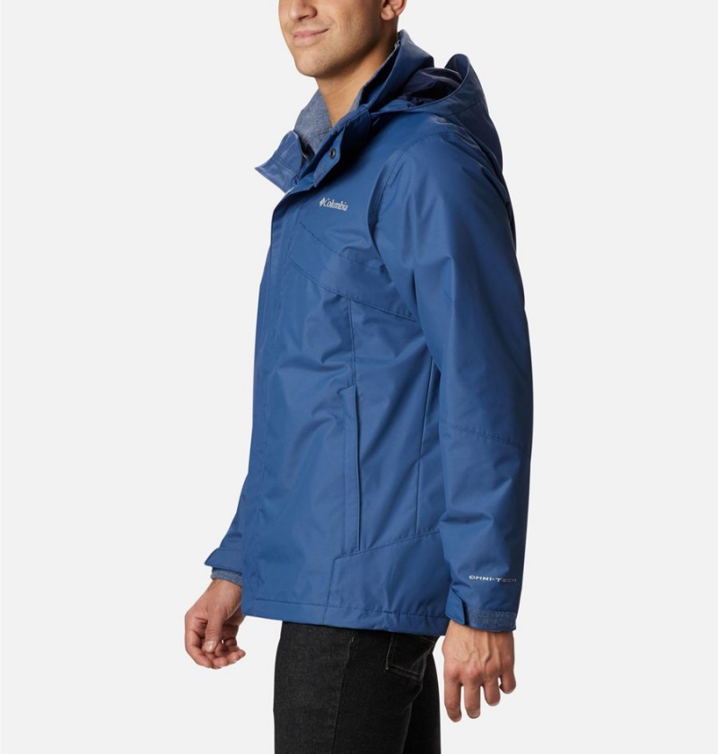 Columbia Bugaboo II Fleece Interchange Men's Ski Jacket Blue | CAFSKP-647