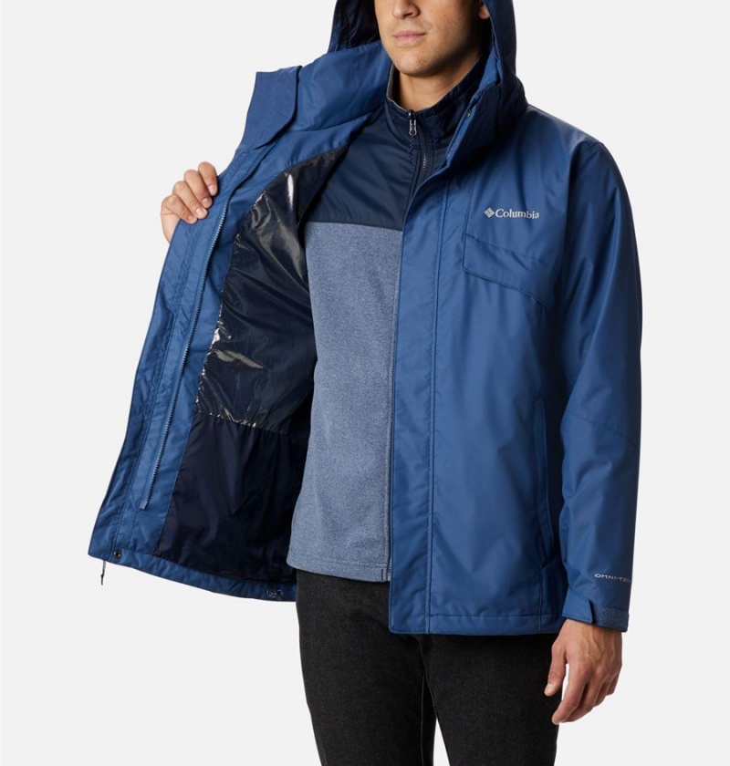 Columbia Bugaboo II Fleece Interchange Men's Ski Jacket Blue | CAFSKP-647