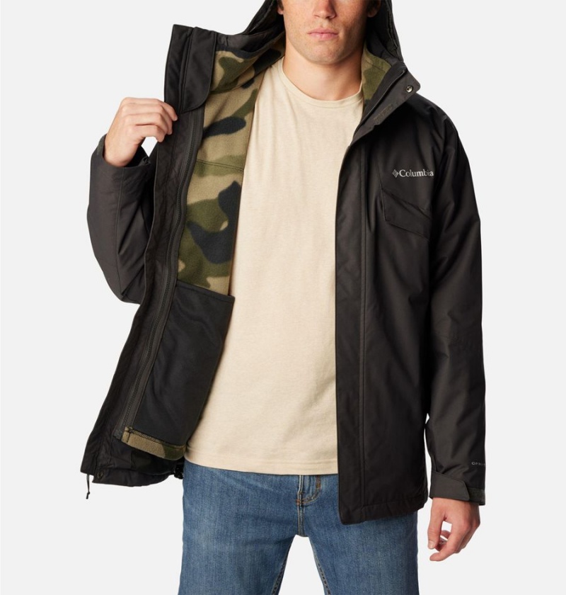 Columbia Bugaboo II Fleece Interchange Men's Ski Jacket Grey | TBKQAC-239