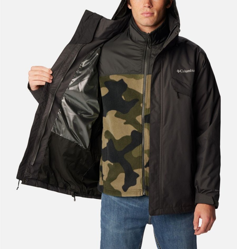 Columbia Bugaboo II Fleece Interchange Men's Ski Jacket Grey | TBKQAC-239