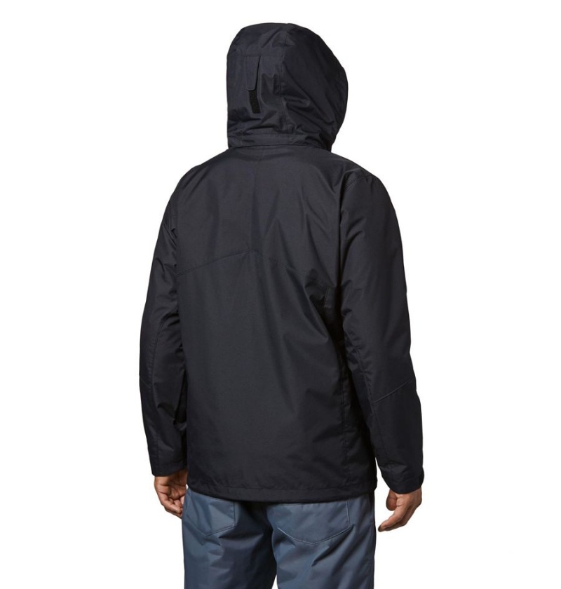 Columbia Bugaboo II Fleece Interchange Men's Ski Jacket Black | XZETNO-501