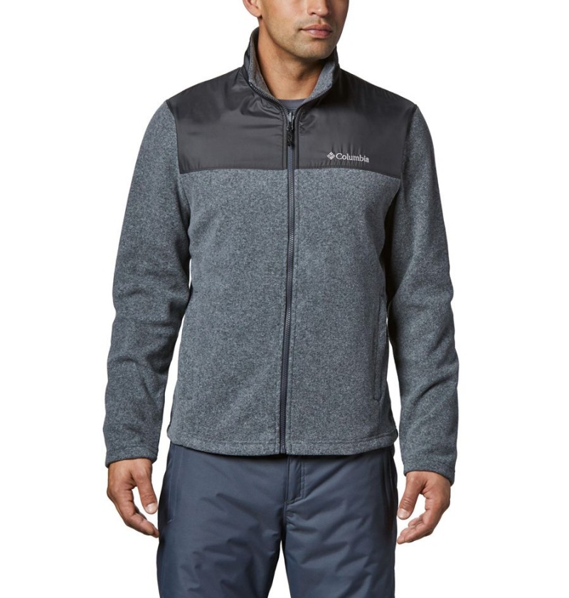Columbia Bugaboo II Fleece Interchange Men's Ski Jacket Black | XZETNO-501