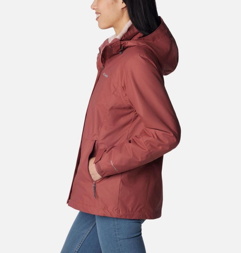 Columbia Bugaboo II Fleece Interchange Women's Ski Jacket Coral | TFDEZI-873