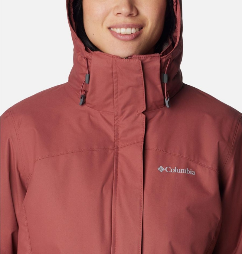 Columbia Bugaboo II Fleece Interchange Women's Ski Jacket Coral | TFDEZI-873
