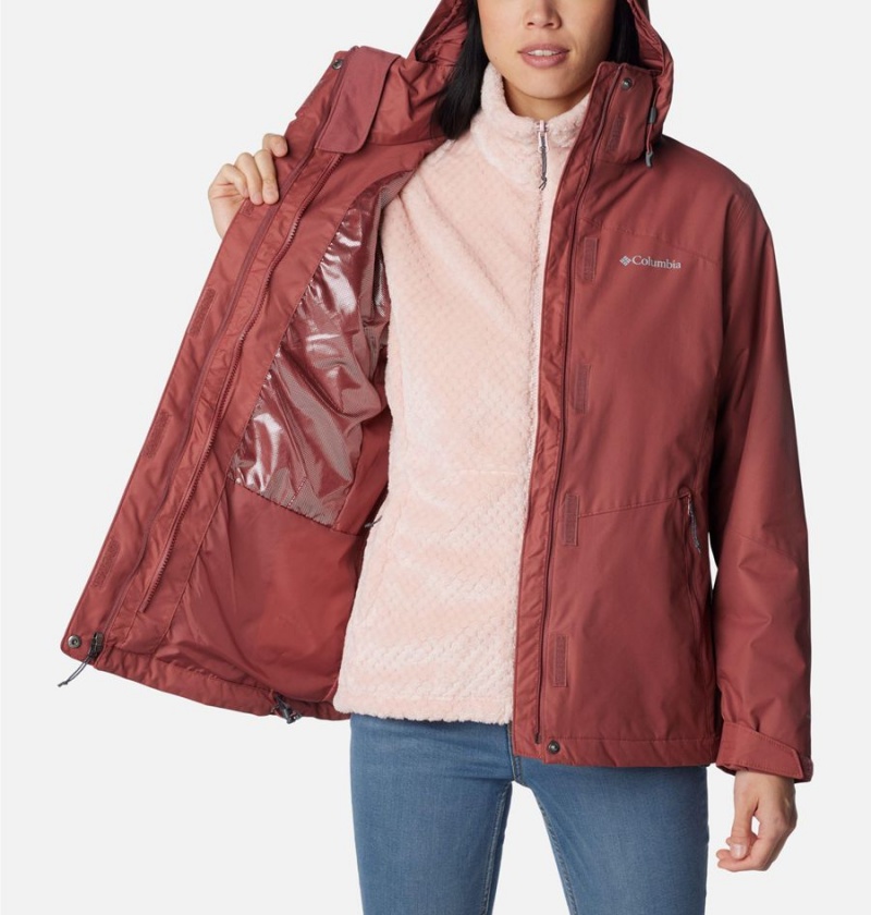 Columbia Bugaboo II Fleece Interchange Women's Ski Jacket Coral | TFDEZI-873