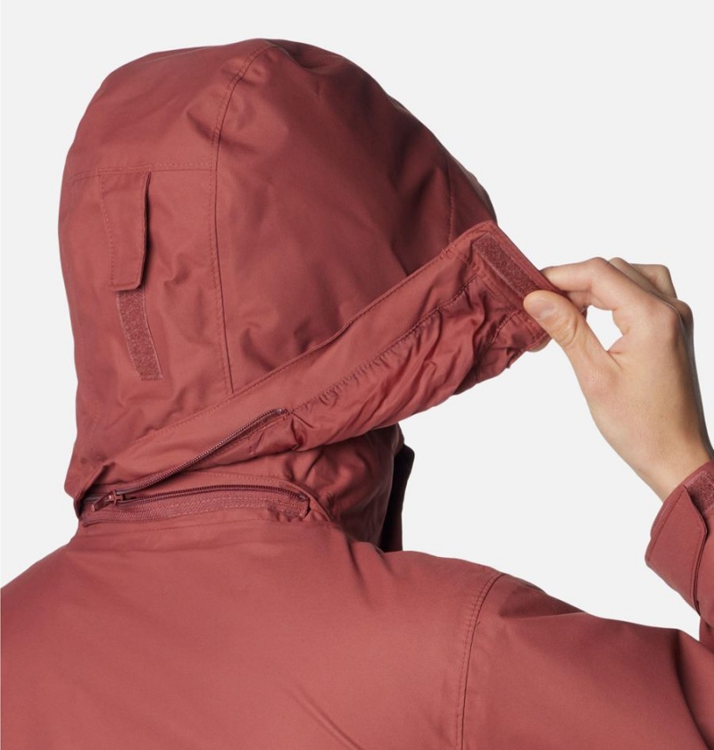 Columbia Bugaboo II Fleece Interchange Women's Ski Jacket Coral | TFDEZI-873