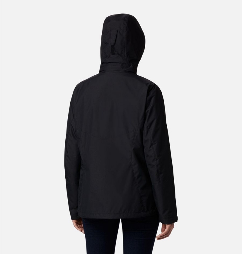 Columbia Bugaboo II Fleece Interchange Women's Ski Jacket Black | EWHGBZ-763