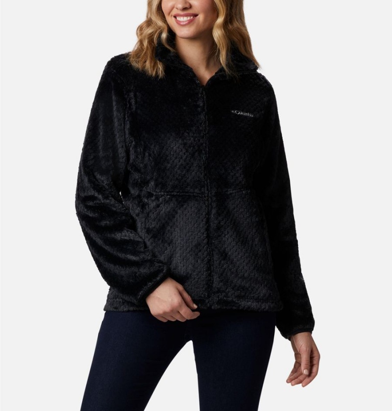 Columbia Bugaboo II Fleece Interchange Women's Ski Jacket Black | EWHGBZ-763