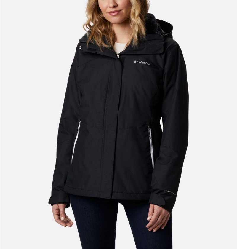 Columbia Bugaboo II Fleece Interchange Women\'s Ski Jacket Black | EWHGBZ-763