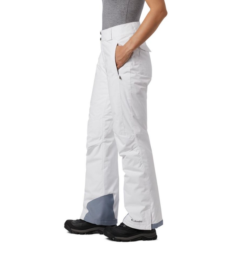 Columbia Bugaboo Omni Heat Insulated Ski Women's Pants White | ZKFSWH-407