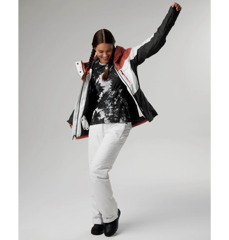 Columbia Bugaboo Omni Heat Insulated Ski Women's Pants White | ZKFSWH-407