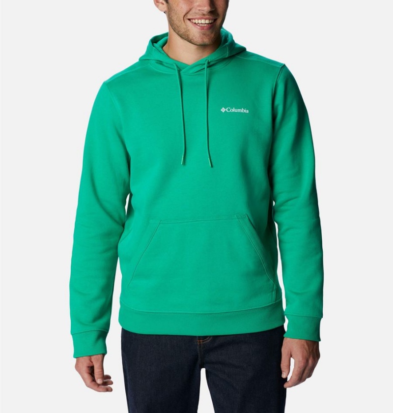 Columbia CSC Basic Logo II Men\'s Hoodie Green | XUGREY-731