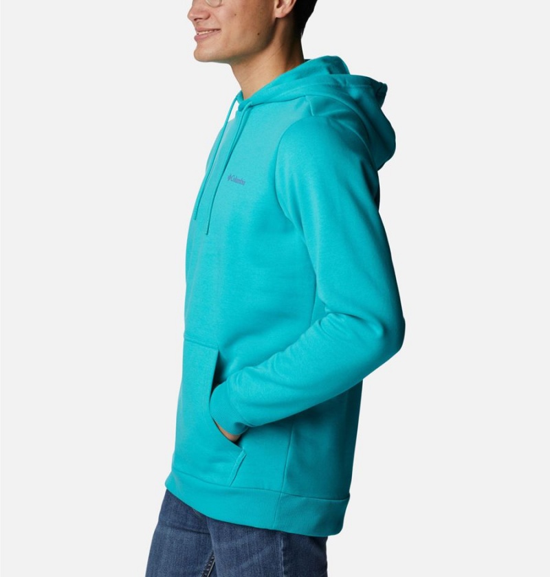 Columbia CSC Graphic Men's Hoodie Turquoise | SRYVWC-209