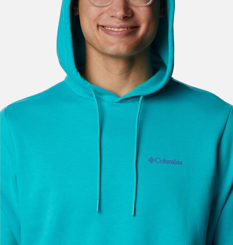 Columbia CSC Graphic Men's Hoodie Turquoise | SRYVWC-209