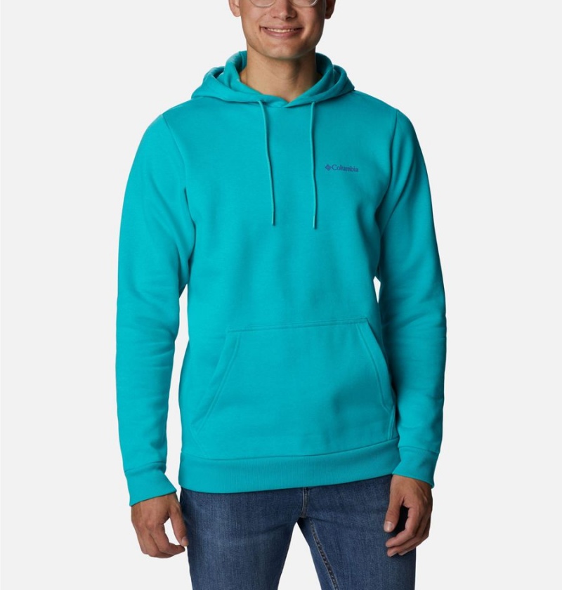 Columbia CSC Graphic Men\'s Hoodie Turquoise | SRYVWC-209