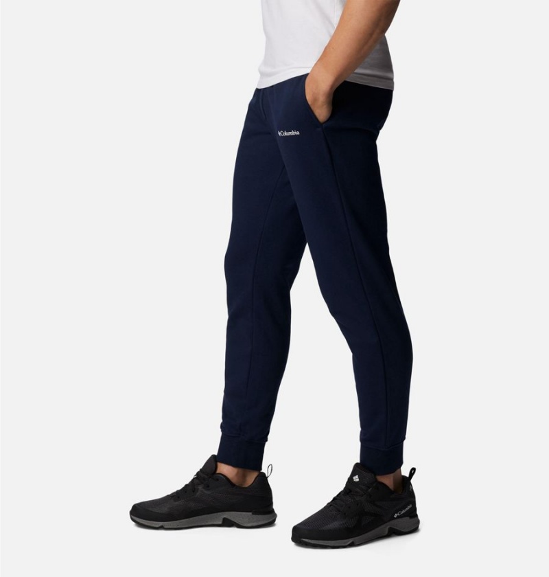 Columbia CSC Logo Fleece Jogger II Men's Pants Navy | JQNEAC-397