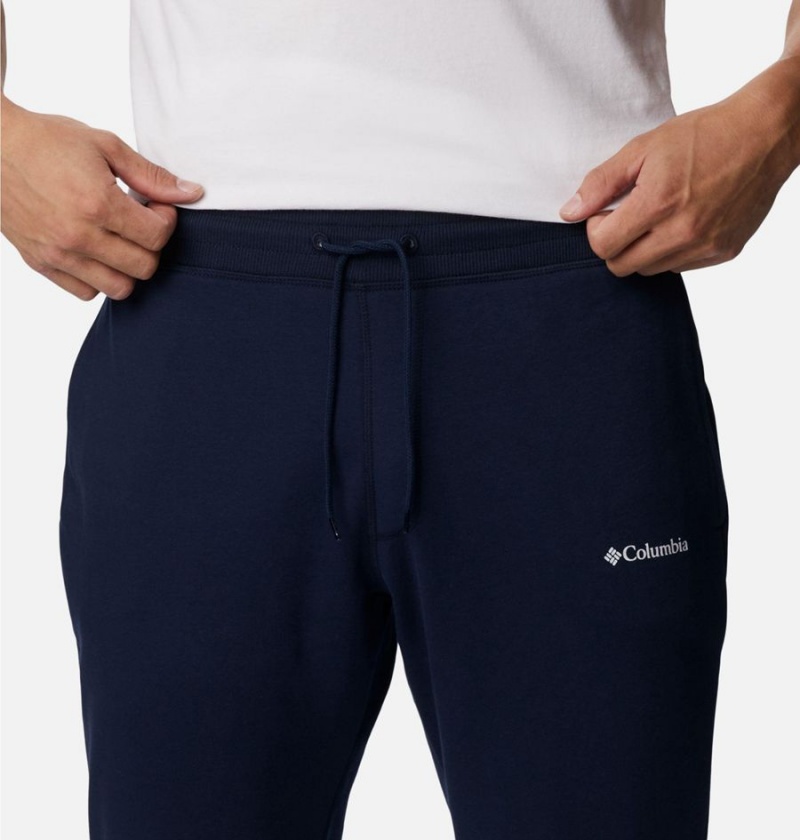 Columbia CSC Logo Fleece Jogger II Men's Pants Navy | JQNEAC-397