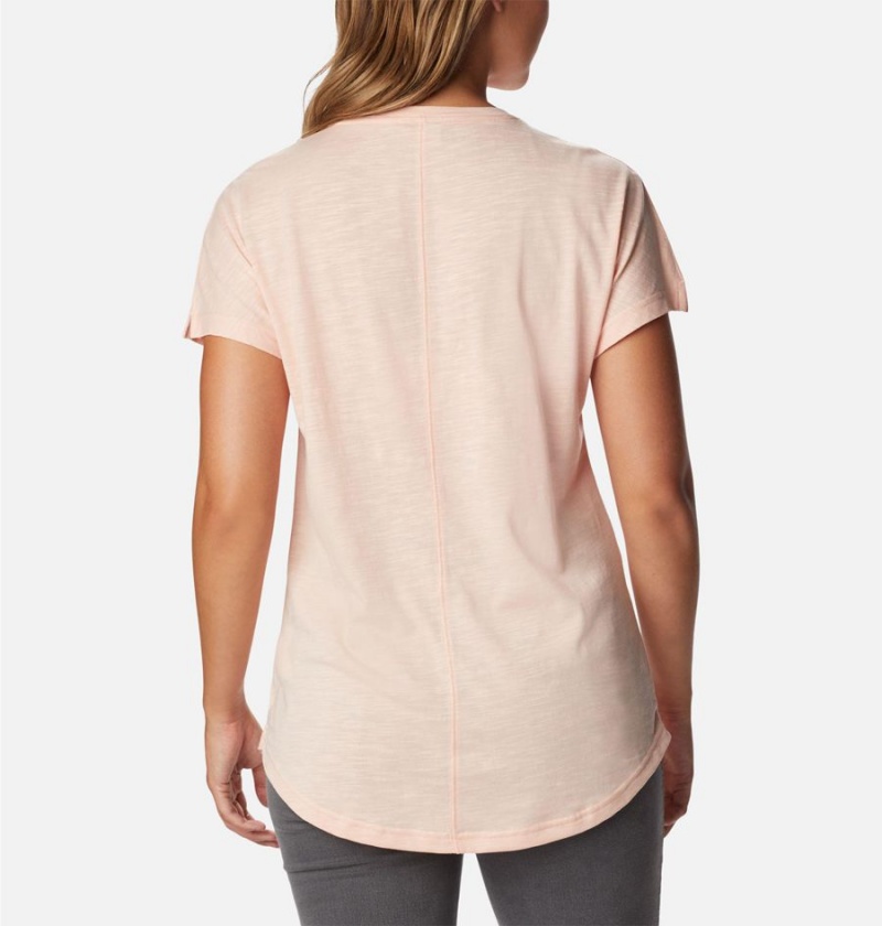 Columbia Cades Cape Women's T-Shirt Pink | MIDKUZ-409