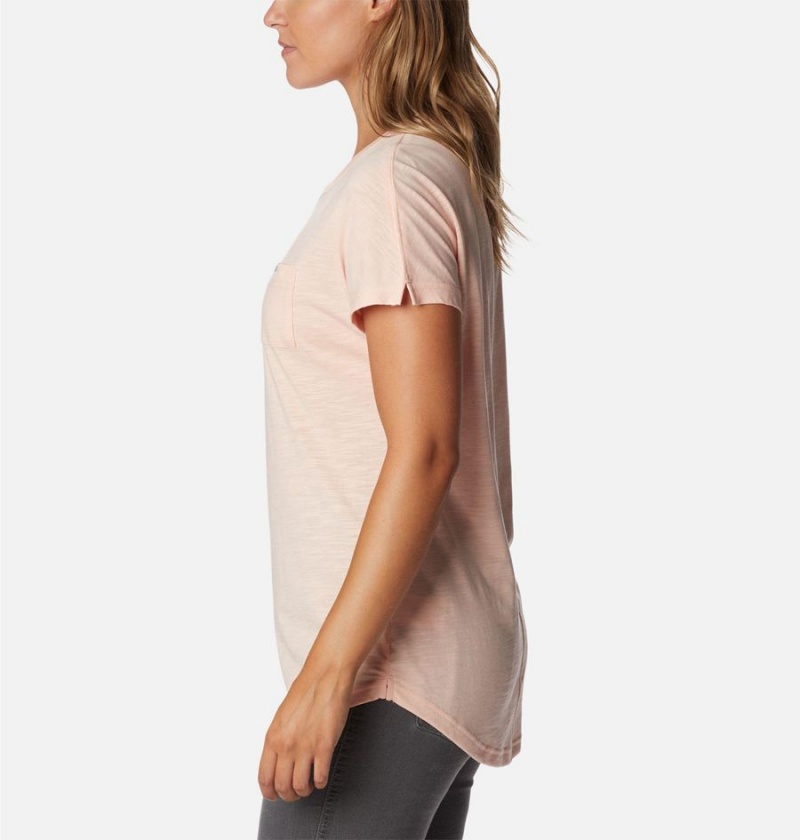 Columbia Cades Cape Women's T-Shirt Pink | MIDKUZ-409