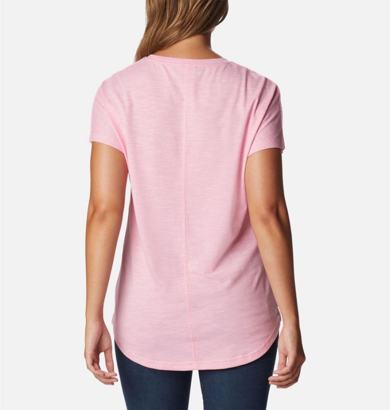Columbia Cades Cape Women's T-Shirt Pink | MQZYKC-420