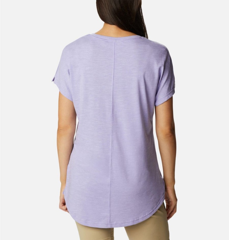 Columbia Cades Cape Women's T-Shirt Purple | GPWVSX-037
