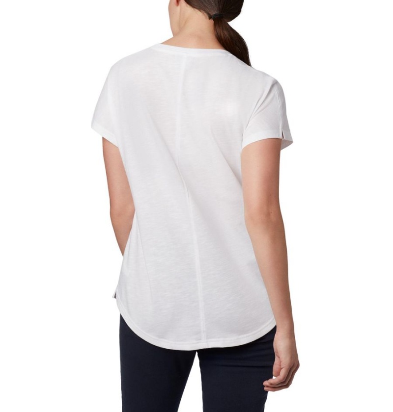 Columbia Cades Cape Women's T-Shirt White | ZTISNF-329