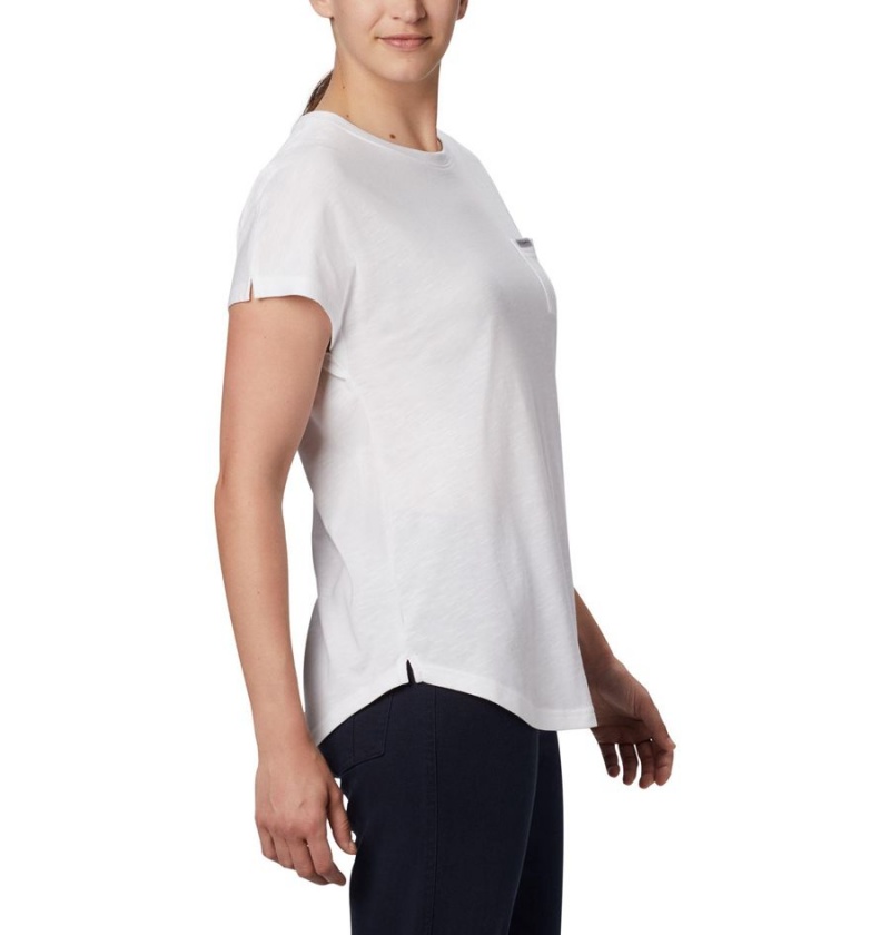 Columbia Cades Cape Women's T-Shirt White | ZTISNF-329