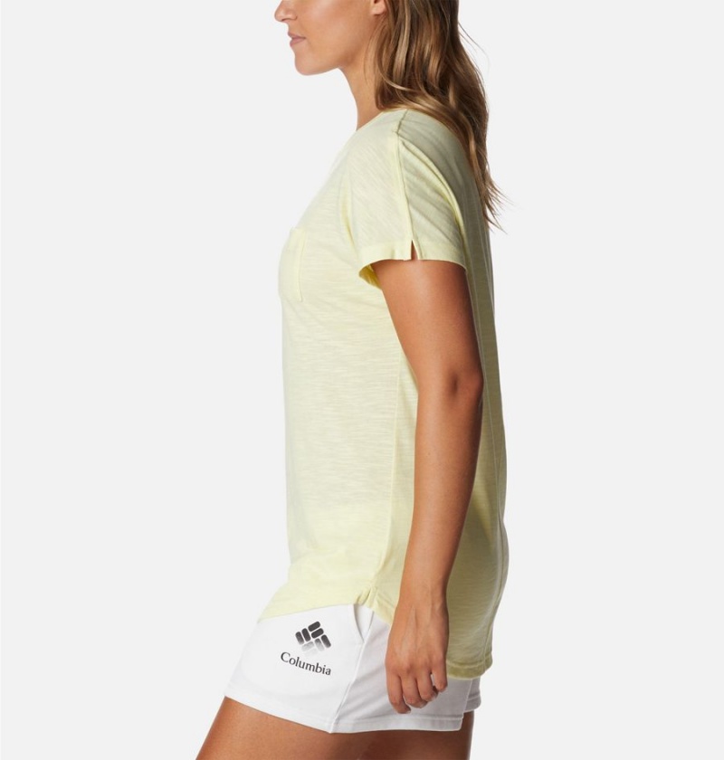Columbia Cades Cape Women's T-Shirt Yellow | LJTEQV-594
