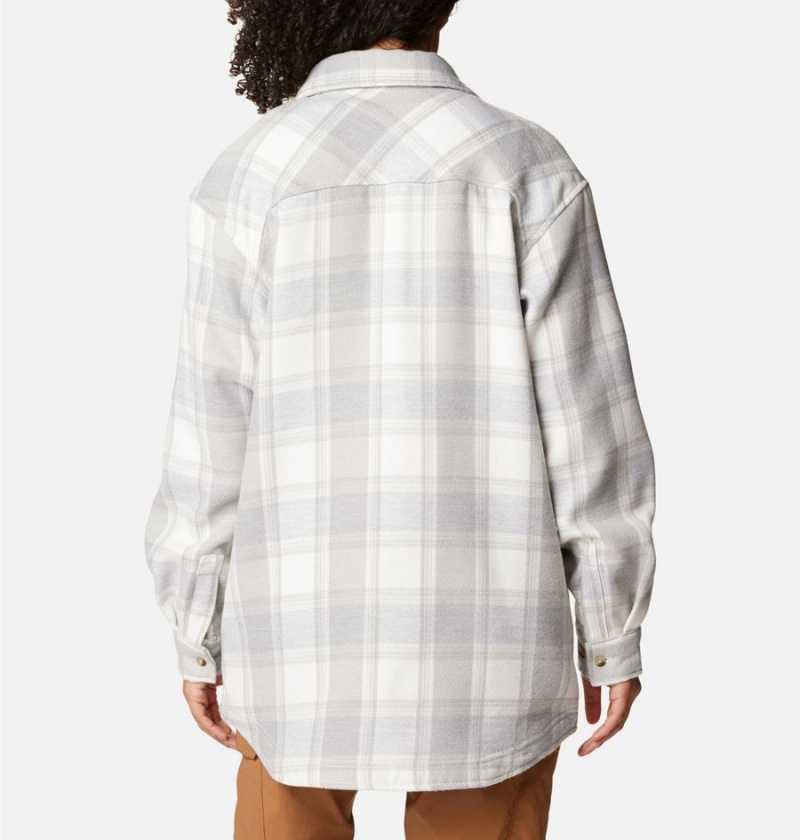 Columbia Calico Basin Jacket Women's Shirt White | QKFLXE-517