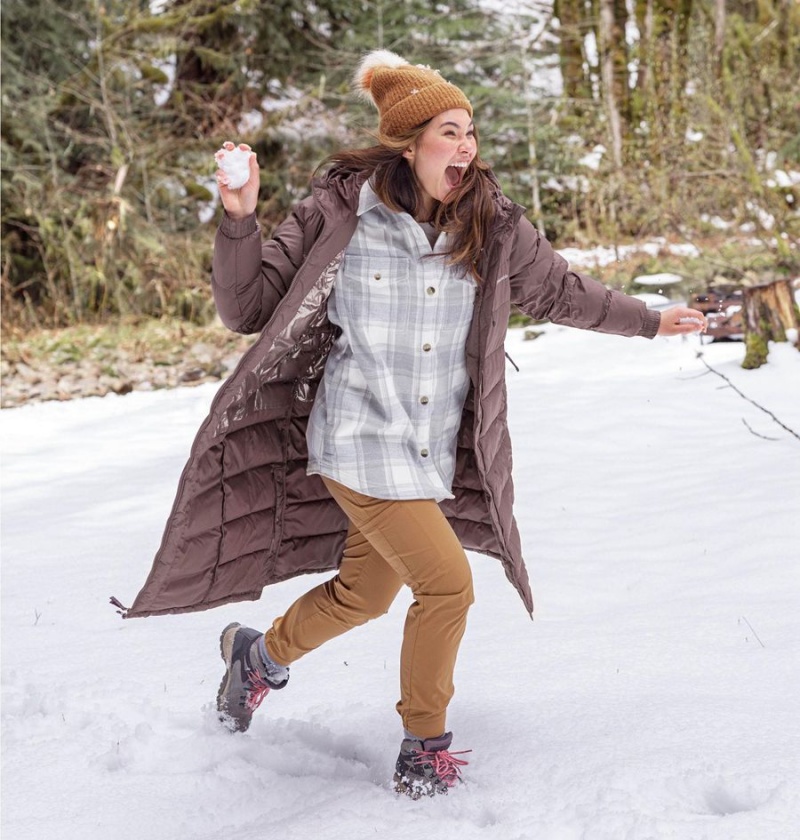 Columbia Calico Basin Jacket Women's Shirt White | QKFLXE-517