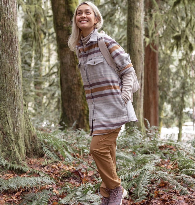 Columbia Calico Basin Jacket Women's Shirt Grey | AZGCSN-492