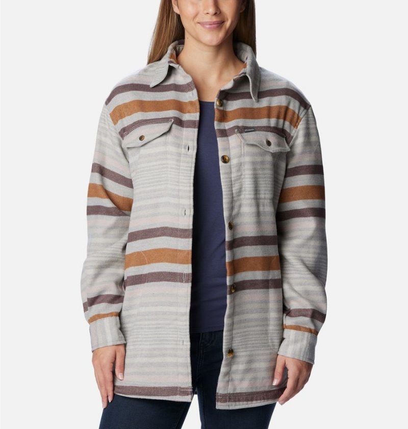 Columbia Calico Basin Jacket Women\'s Shirt Grey | AZGCSN-492