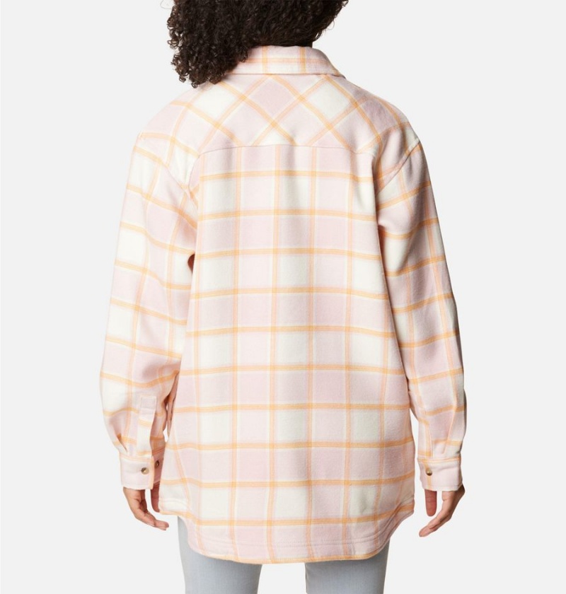Columbia Calico Basin Jacket Women's Shirt Coral | MTSKYU-854