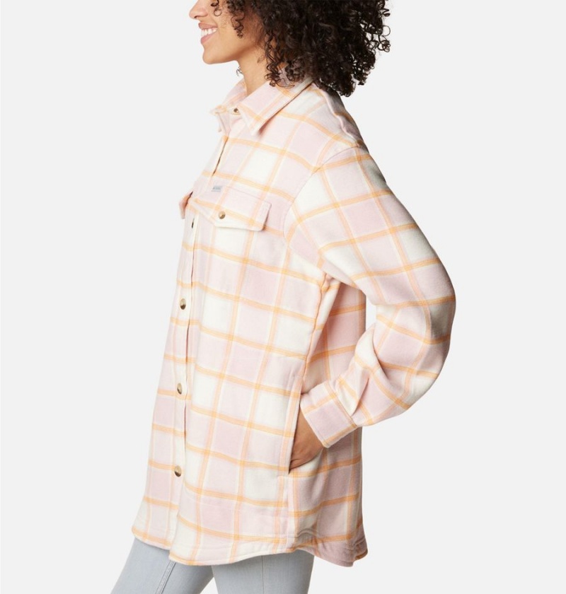 Columbia Calico Basin Jacket Women's Shirt Coral | MTSKYU-854
