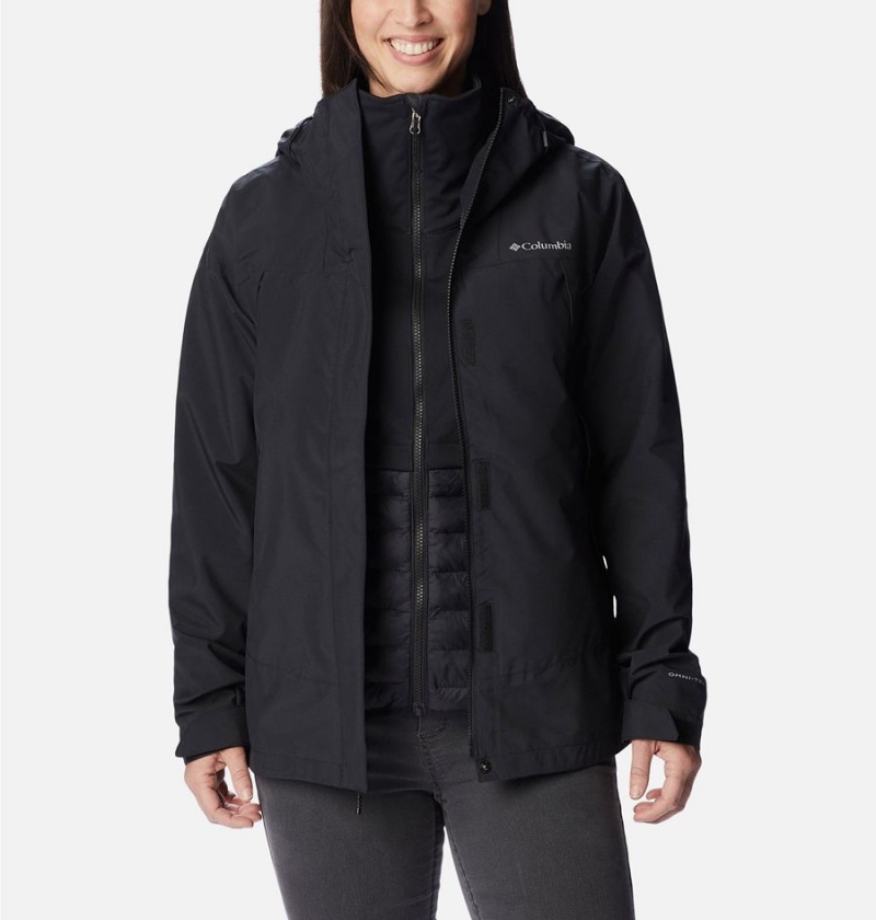 Columbia Canyon Meadows Interchange Women's 3 In 1 Jackets Black | UOSEJV-095