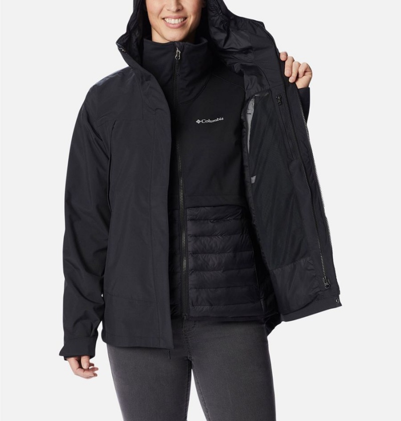 Columbia Canyon Meadows Interchange Women's 3 In 1 Jackets Black | UOSEJV-095