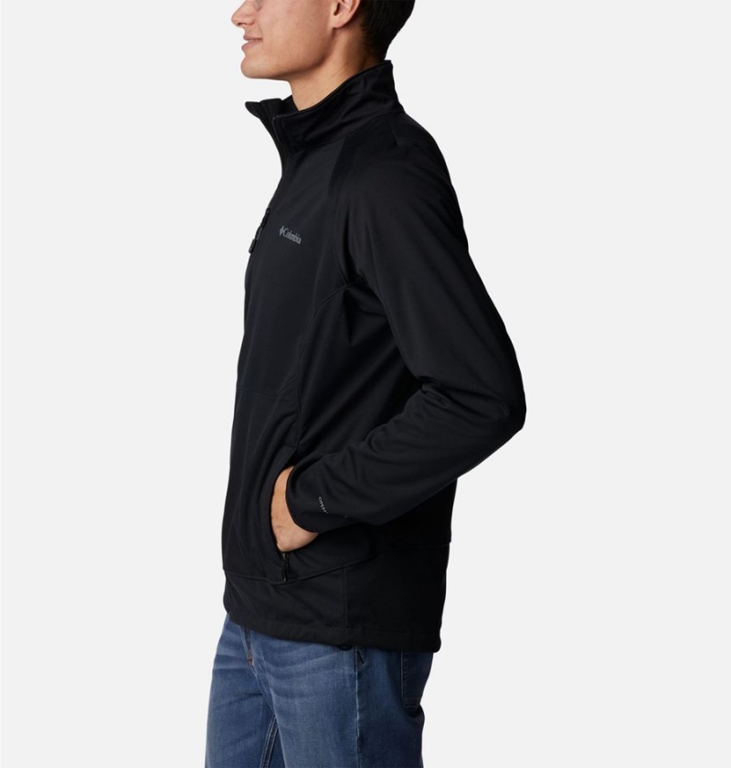Columbia Canyon Meadows Men's Softshell Jackets Black | GOYIXH-659