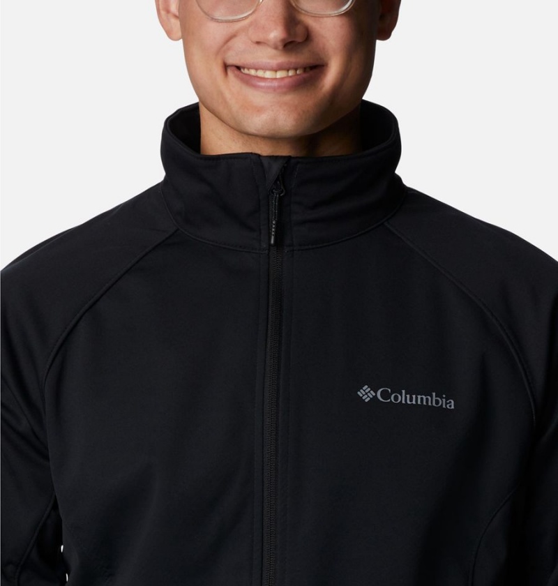 Columbia Canyon Meadows Men's Softshell Jackets Black | GOYIXH-659