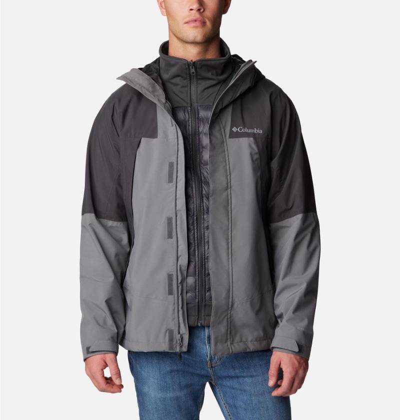 Columbia Canyon Meadows Omni Heat Infinity Interchange Insulated Men's Puffer Jacket Grey | FIPKHZ-641